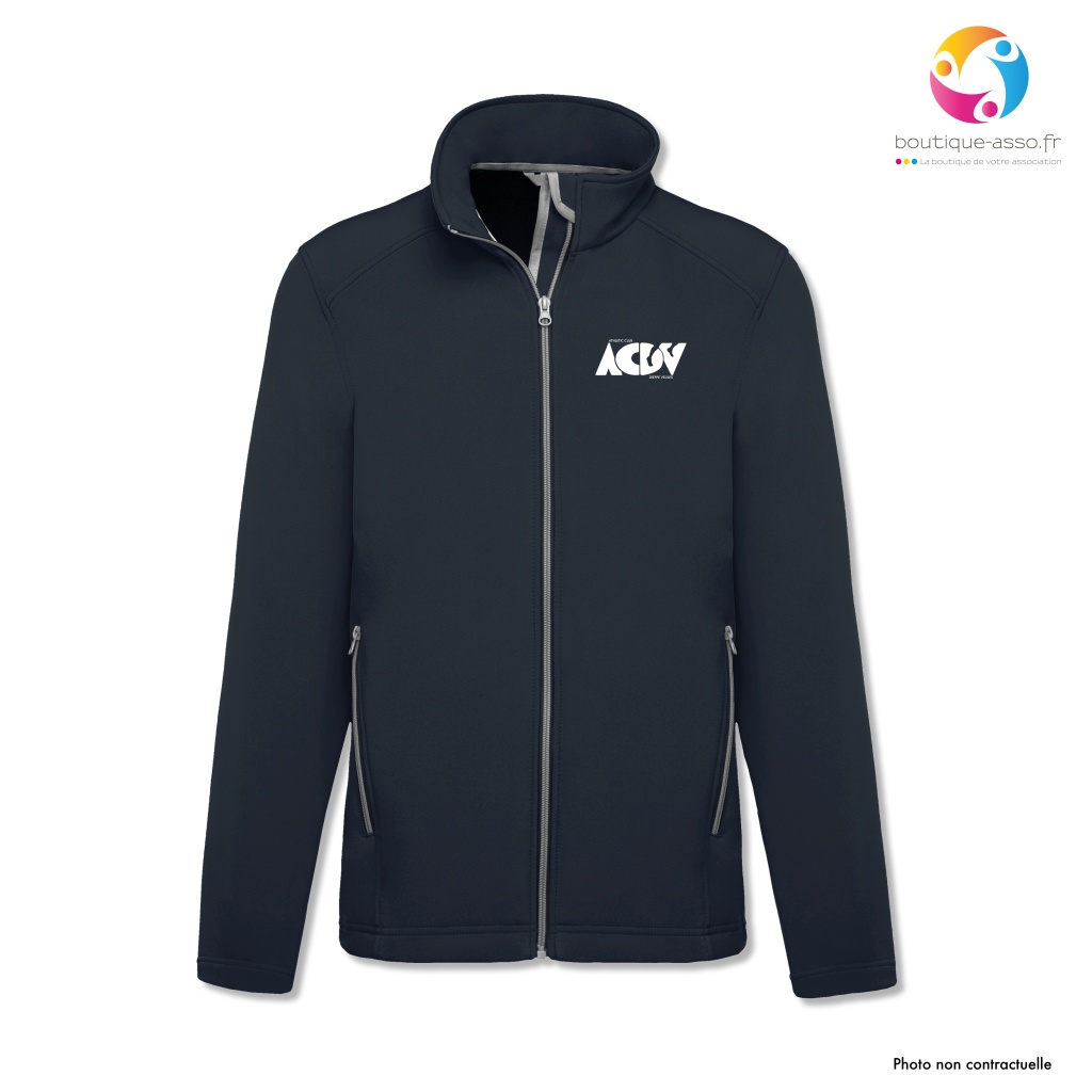 VESTE SOFTSHELL HOMME - Athletic Club Dieppe Veules