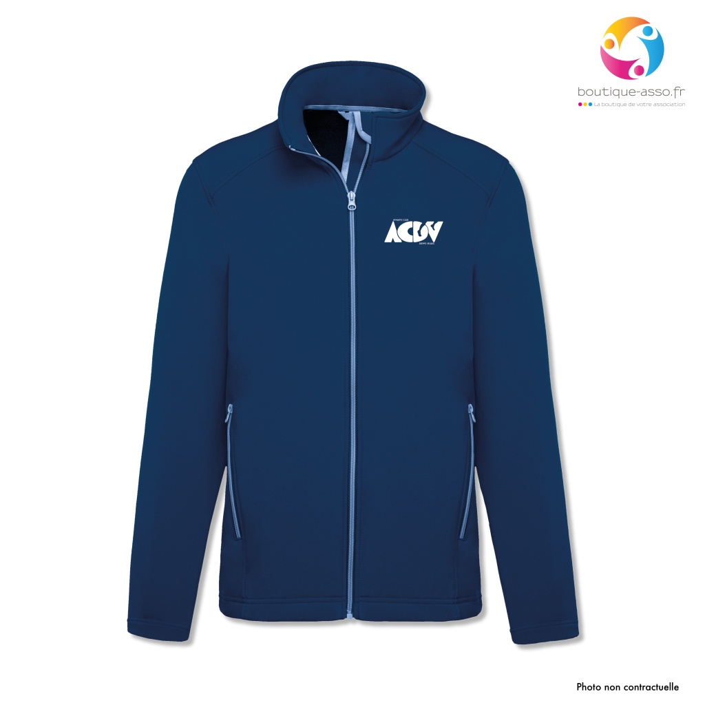 VESTE SOFTSHELL HOMME - Athletic Club Dieppe Veules