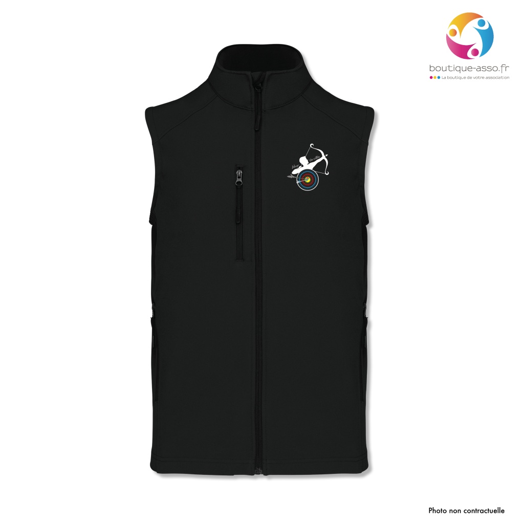 VESTE SOFTSHELL HOMME - SANS MANCHE - ATYR