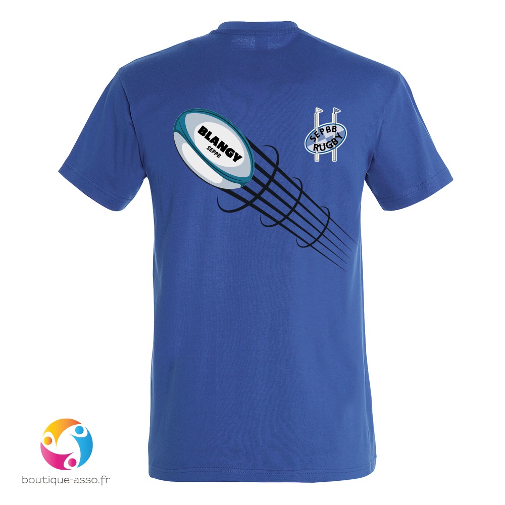tee-shirt homme col rond personnalisé (a) - SEP Blangy Rugby