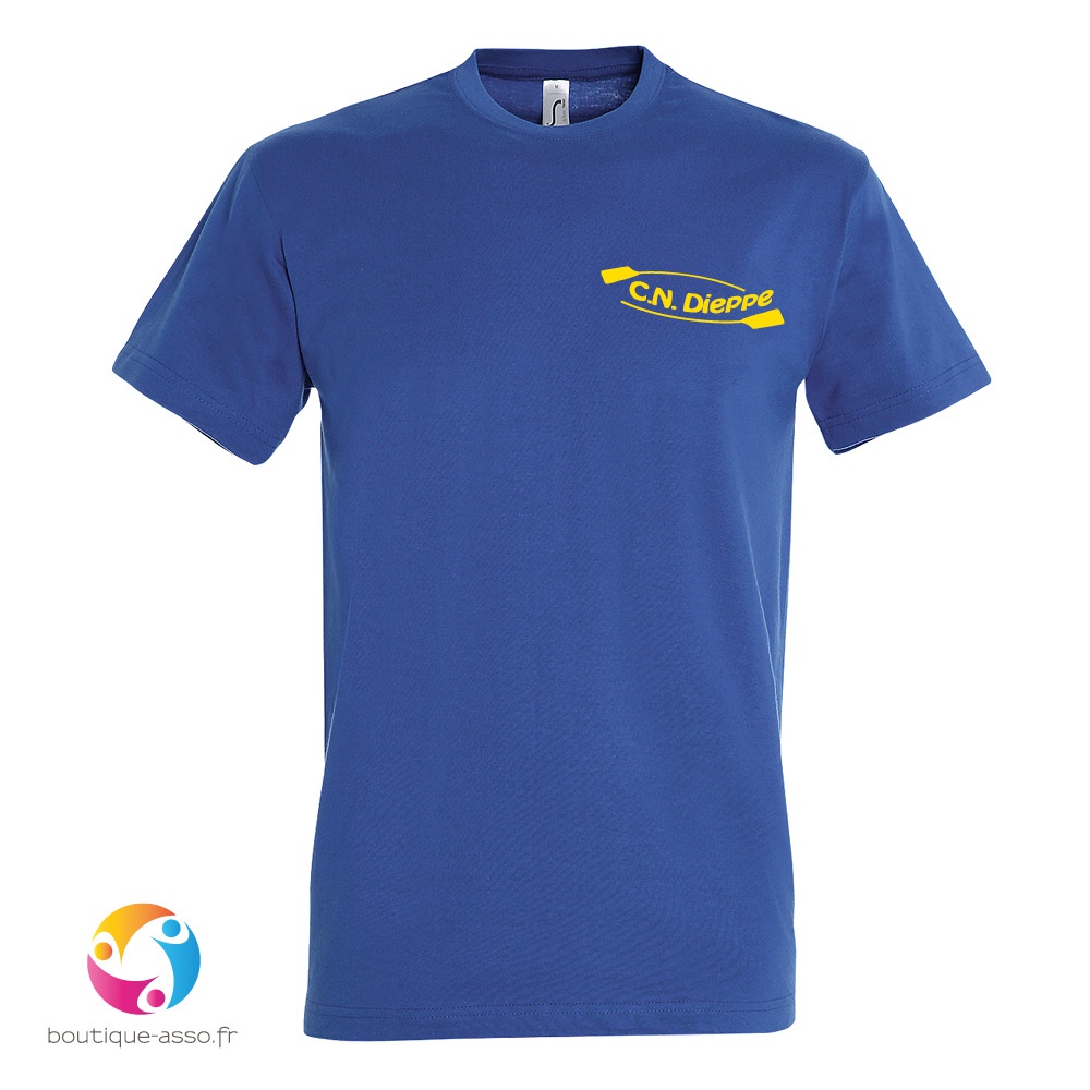 tee-shirt homme coton - club nautique dieppois