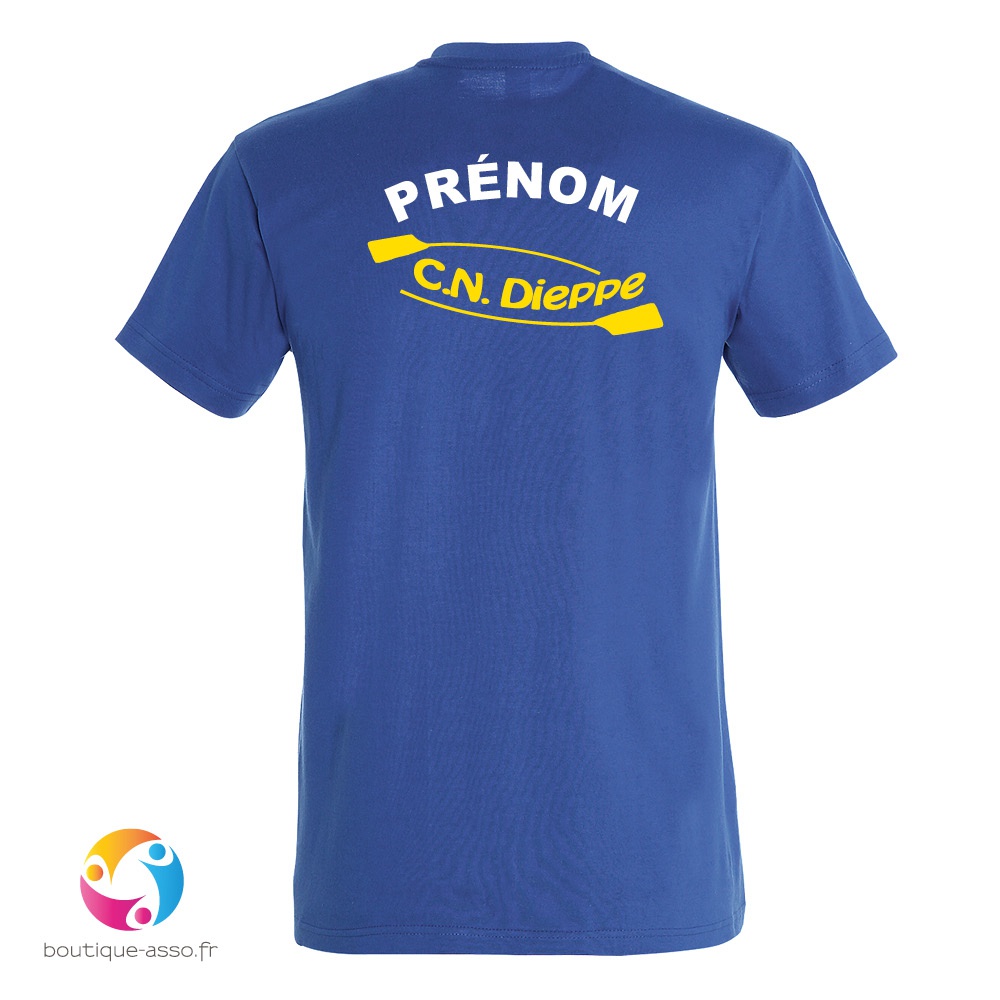 tee-shirt homme coton - club nautique dieppois