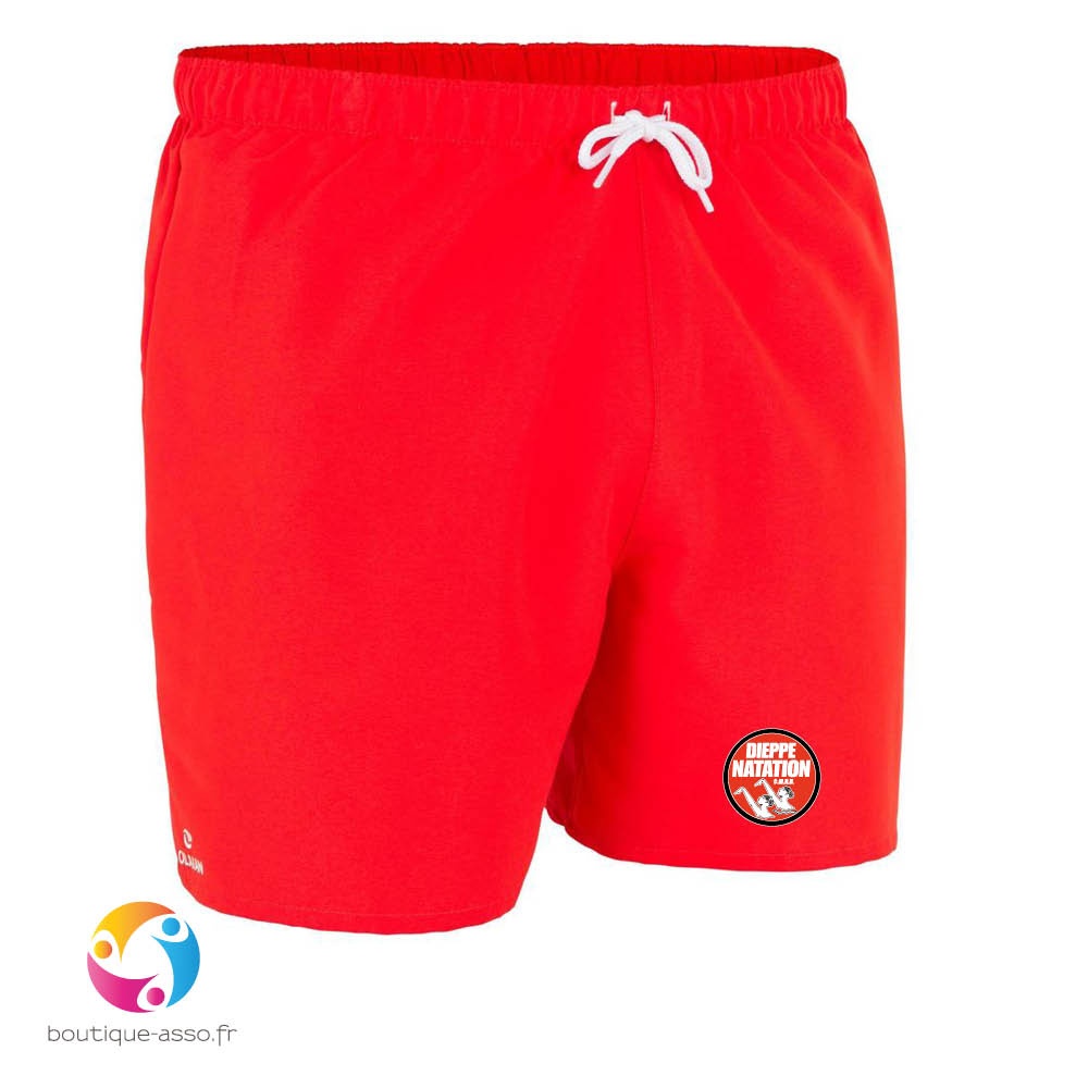 SHORT DE BAIN MIXTE, ROUGE