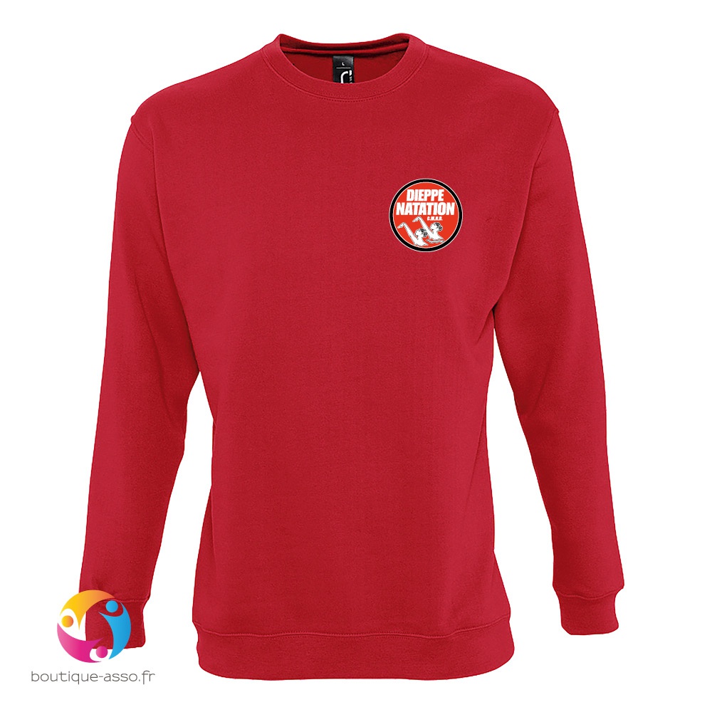 sweat-shirt unisexe col rond - Dieppe natation artistique