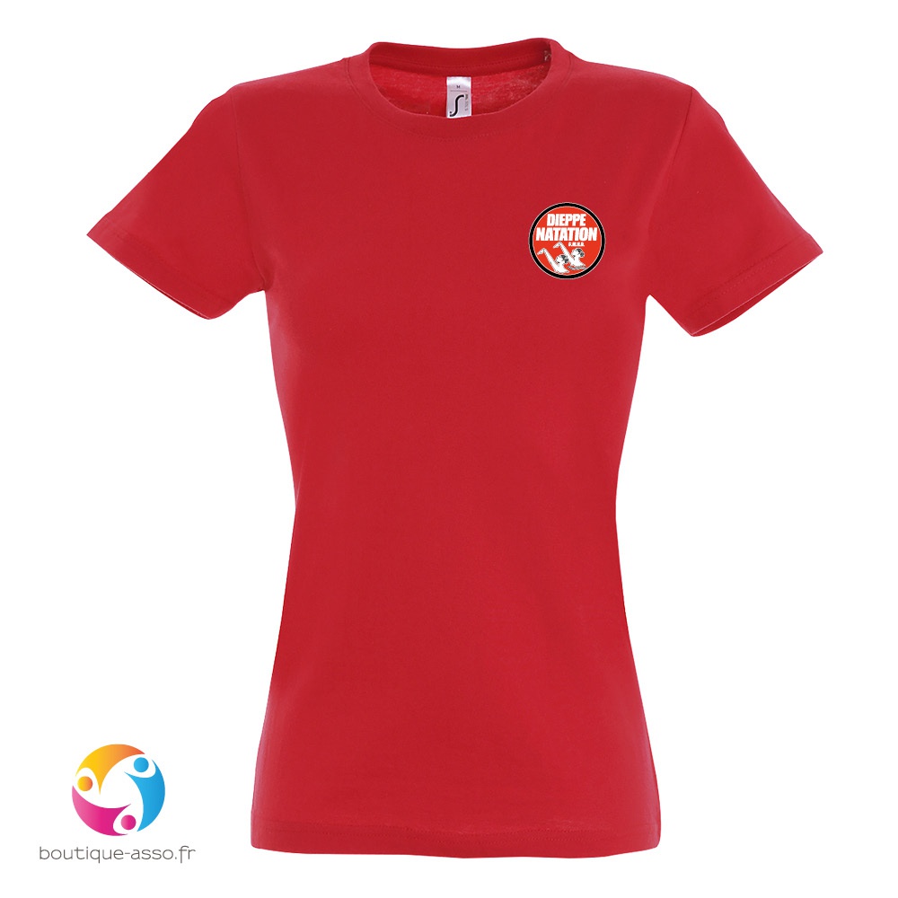 tee-shirt femme coton - Dieppe natation artistique