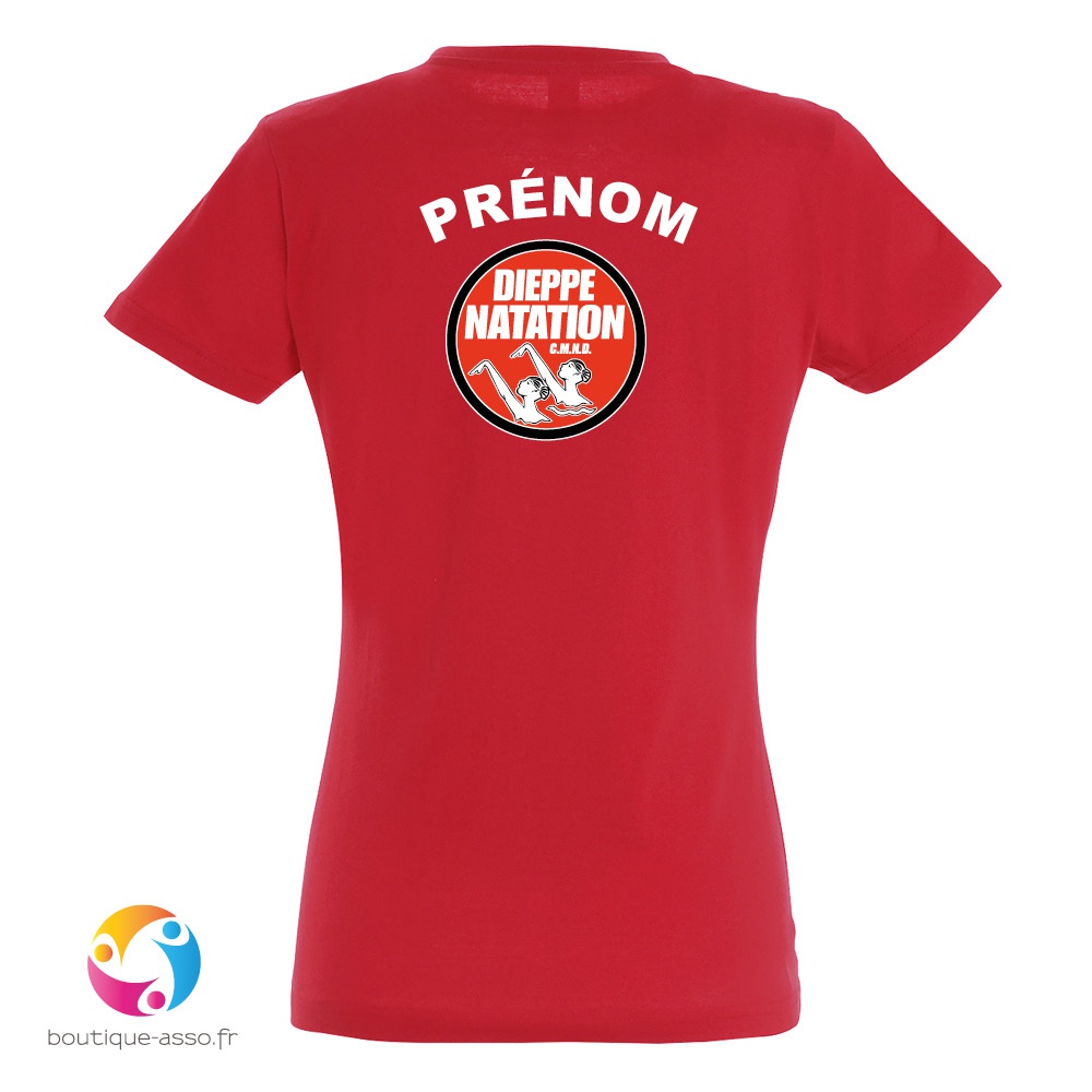 tee-shirt femme coton - Dieppe natation artistique