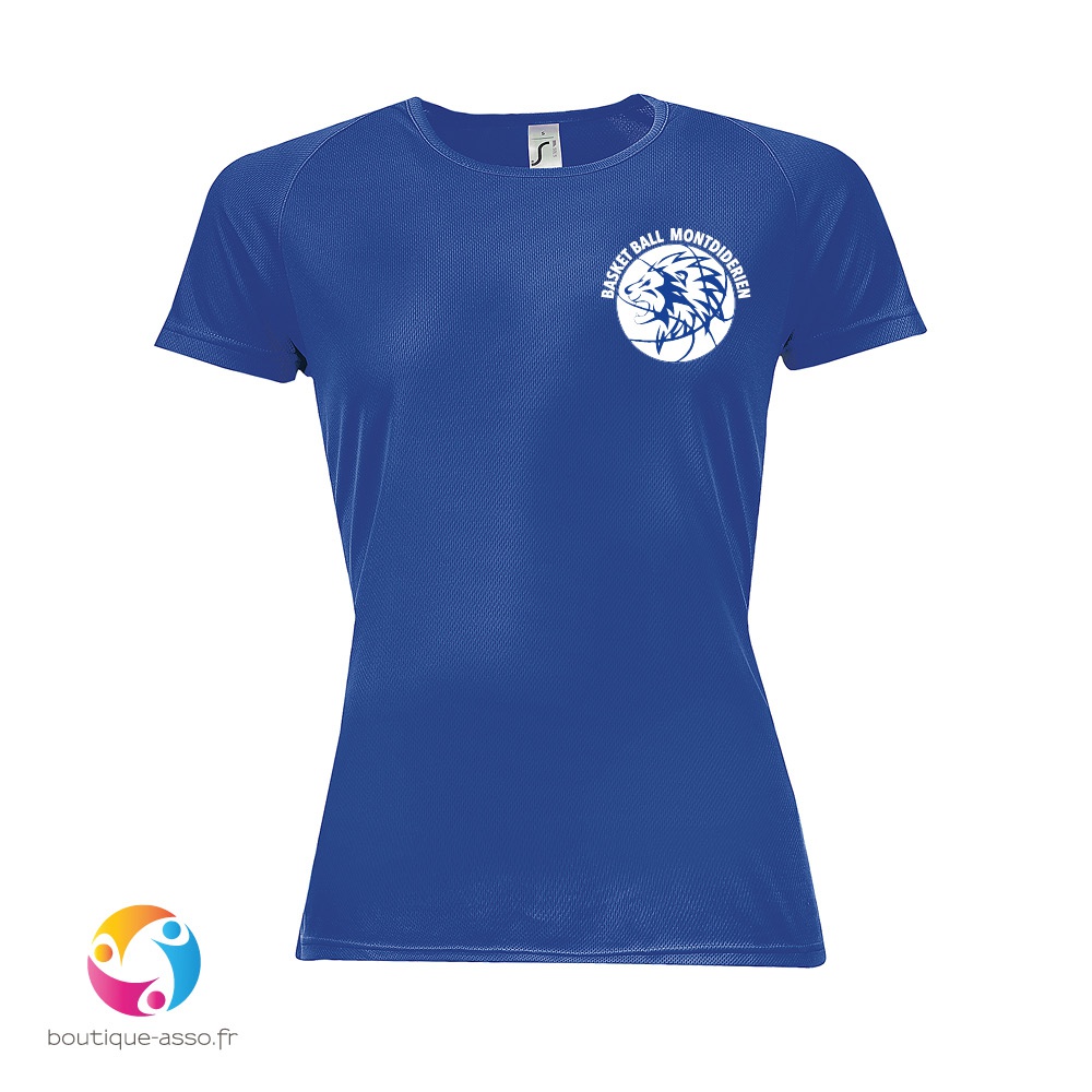 TEE-SHIRT SPORT FEMME - Basket Ball Montdidérien