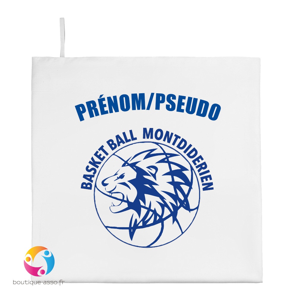 serviette microfibre personnalisée 100 x 150 CM - Basket Ball Montdidérien