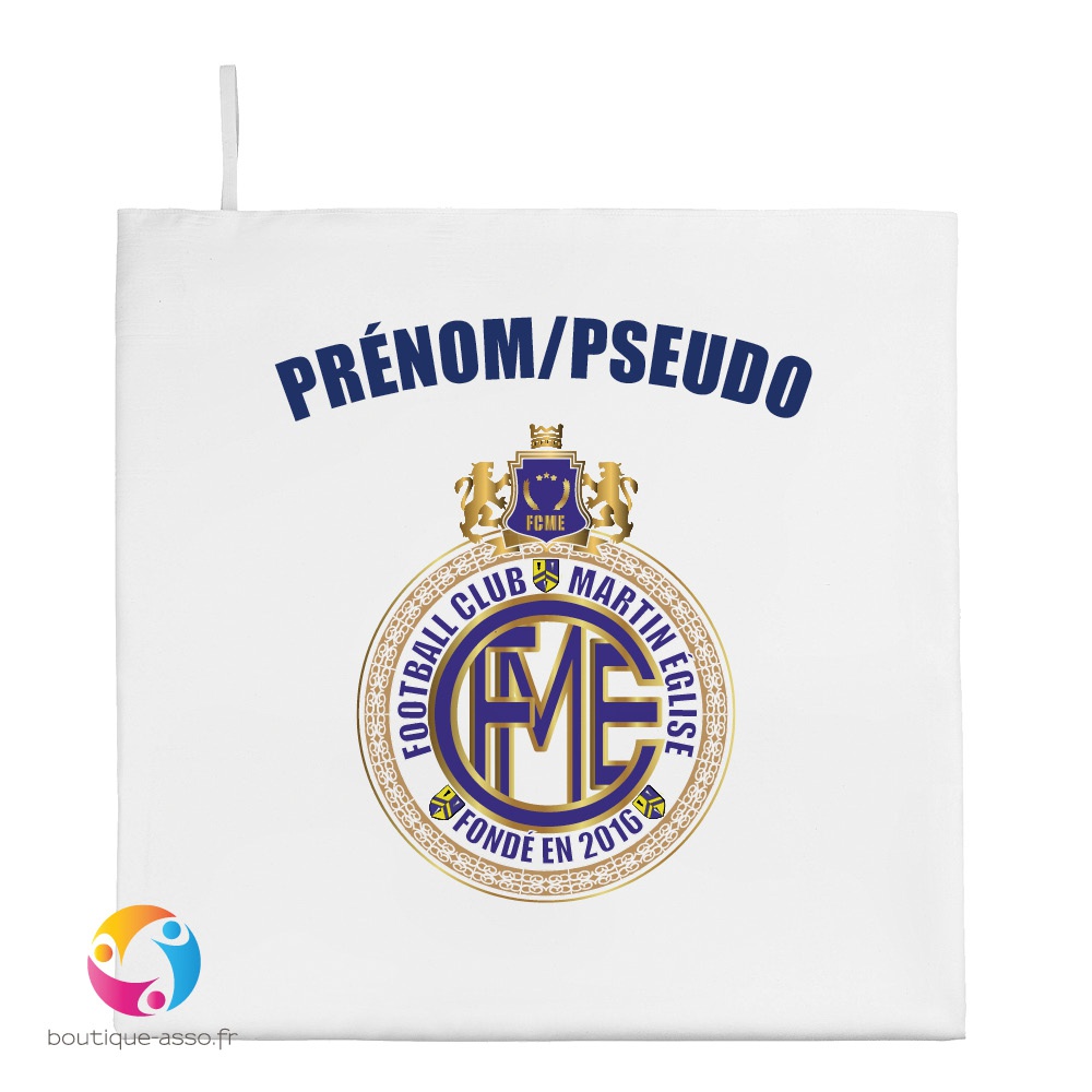 serviette microfibre personnalisée 50 x 100 cm - football club de martin église