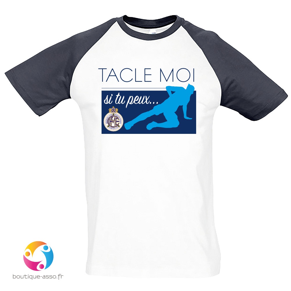 Tee-shirt bicolore MIXTE personnalisé (2) - football club de martin église