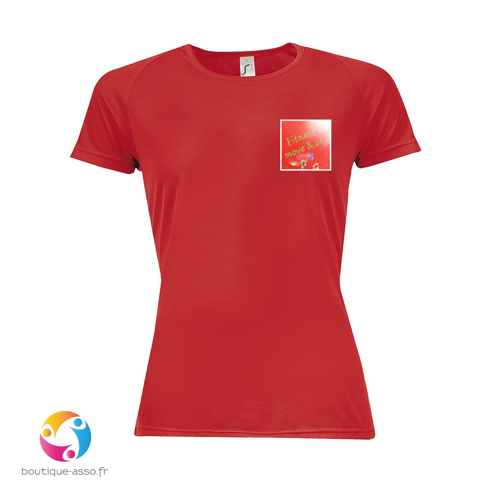 tee-shirt sport femme - Fitness move & co