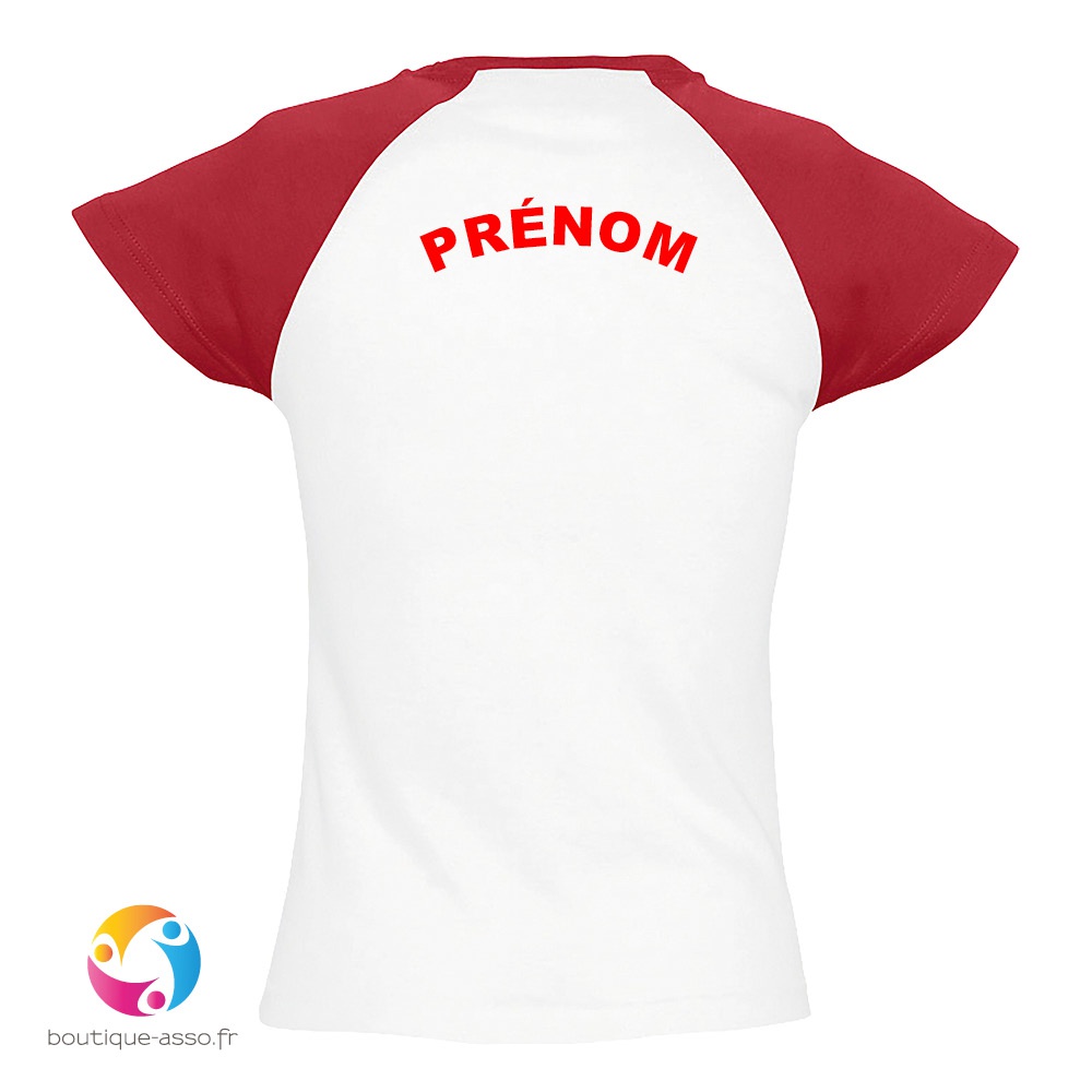 TEE-SHIRT BICOLORE FEMME - Fitness move & co