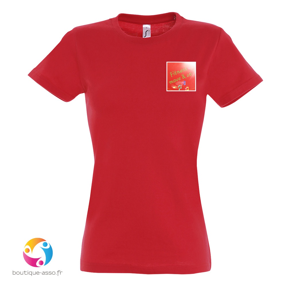 tee-shirt femme coton - Fitness move & co