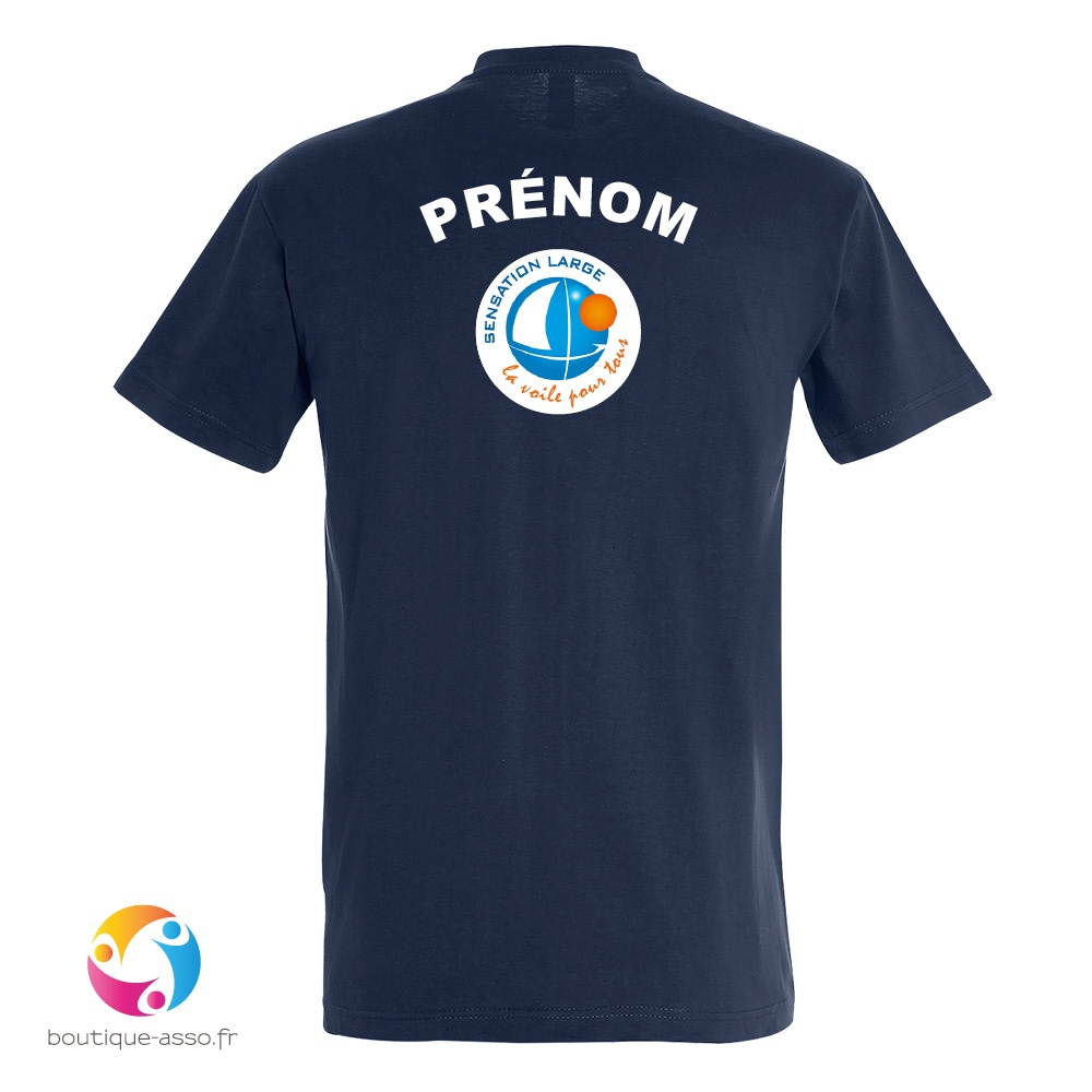 tee-shirt homme col rond personnalisé (a) - sensation large