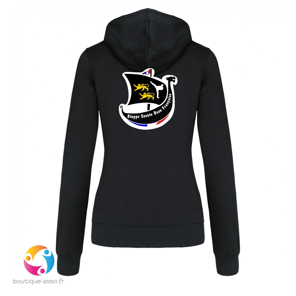 SWEAT CAPUCHE FEMME - Dieppe savate boxe Française