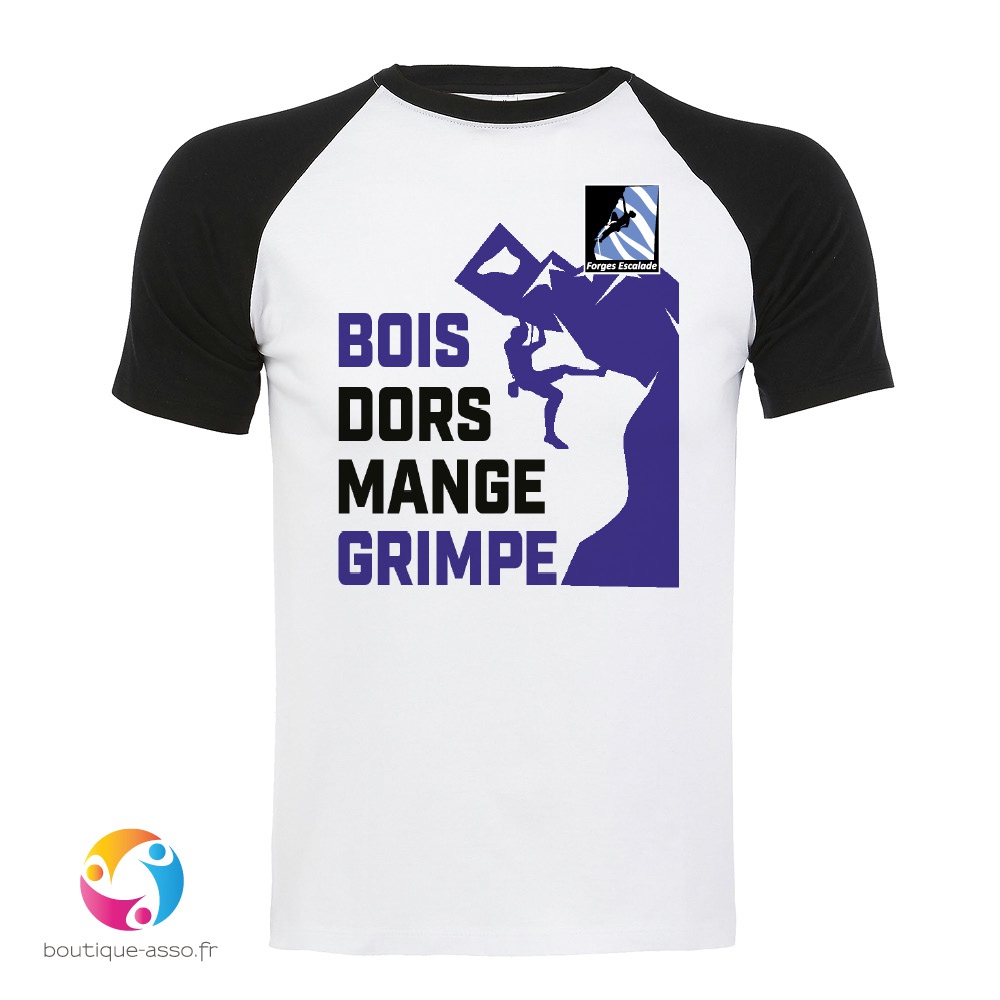 Tee-shirt bicolore MIXTE personnalisé (2) - Forgescalade