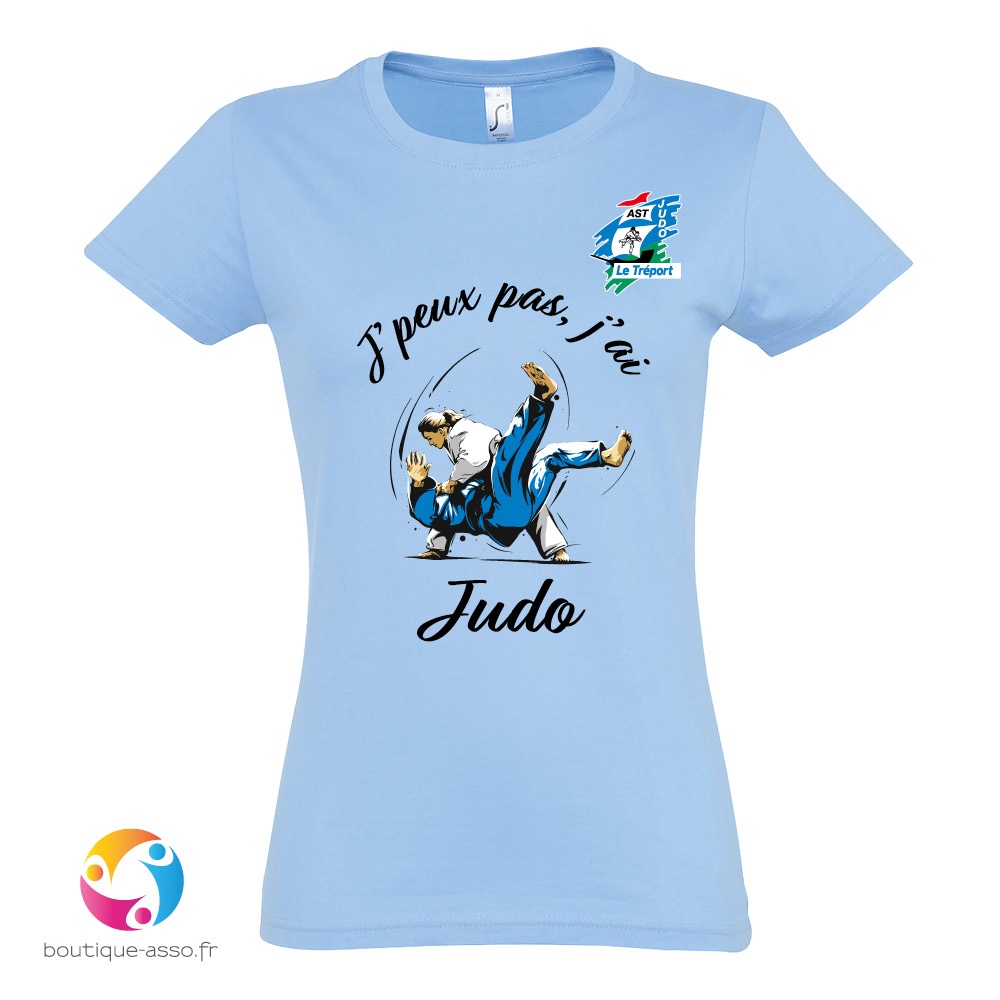 tee-shirt femme col rond personnalisé (c) - Association Sportive Treportaise de JUDO / AST judo