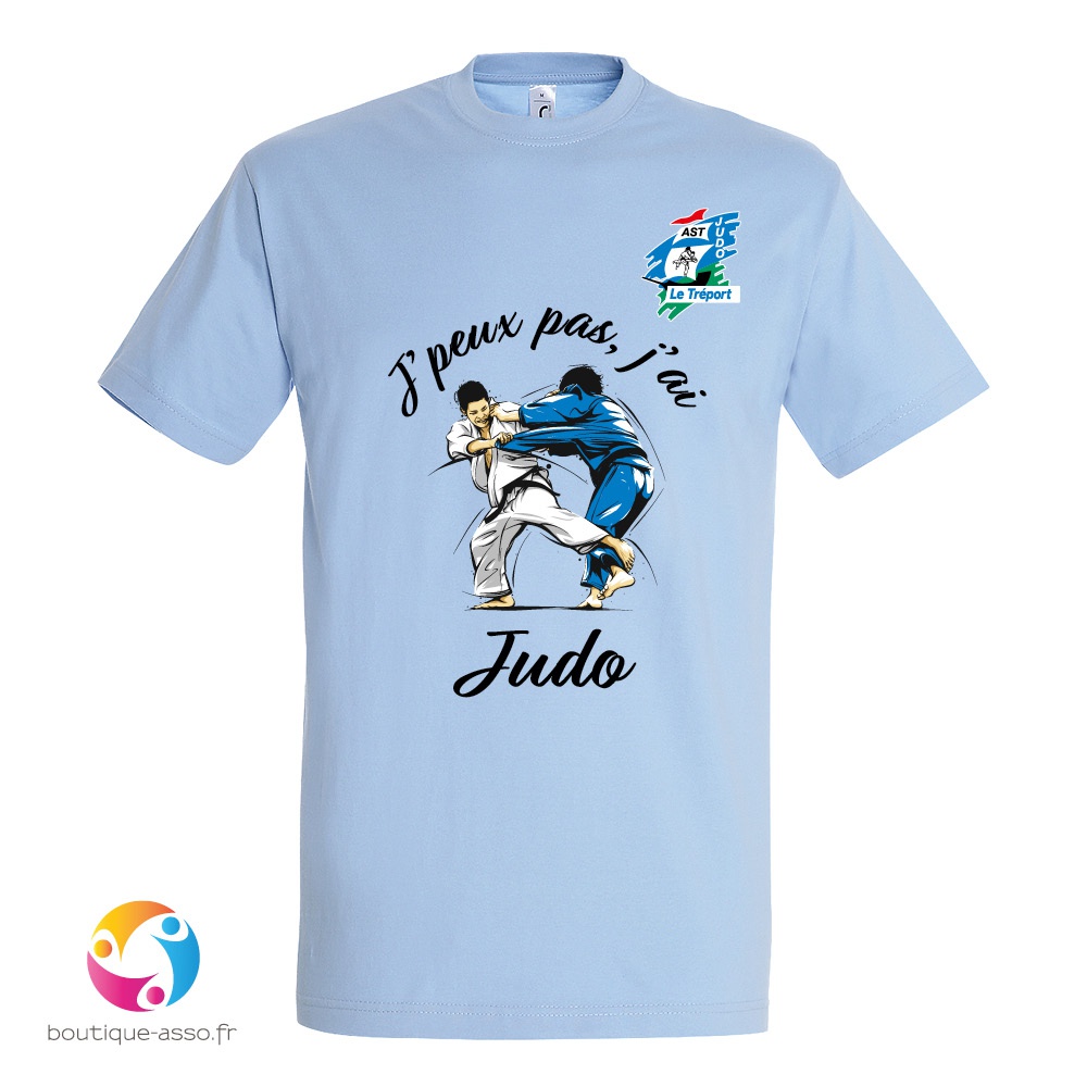 tee-shirt homme col rond personnalisé (c) - Association Sportive Treportaise de JUDO / AST judo