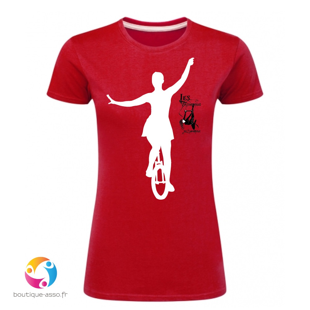 tee-shirt femme col rond personnalisé (c) - les saltimbanques de l'impossible