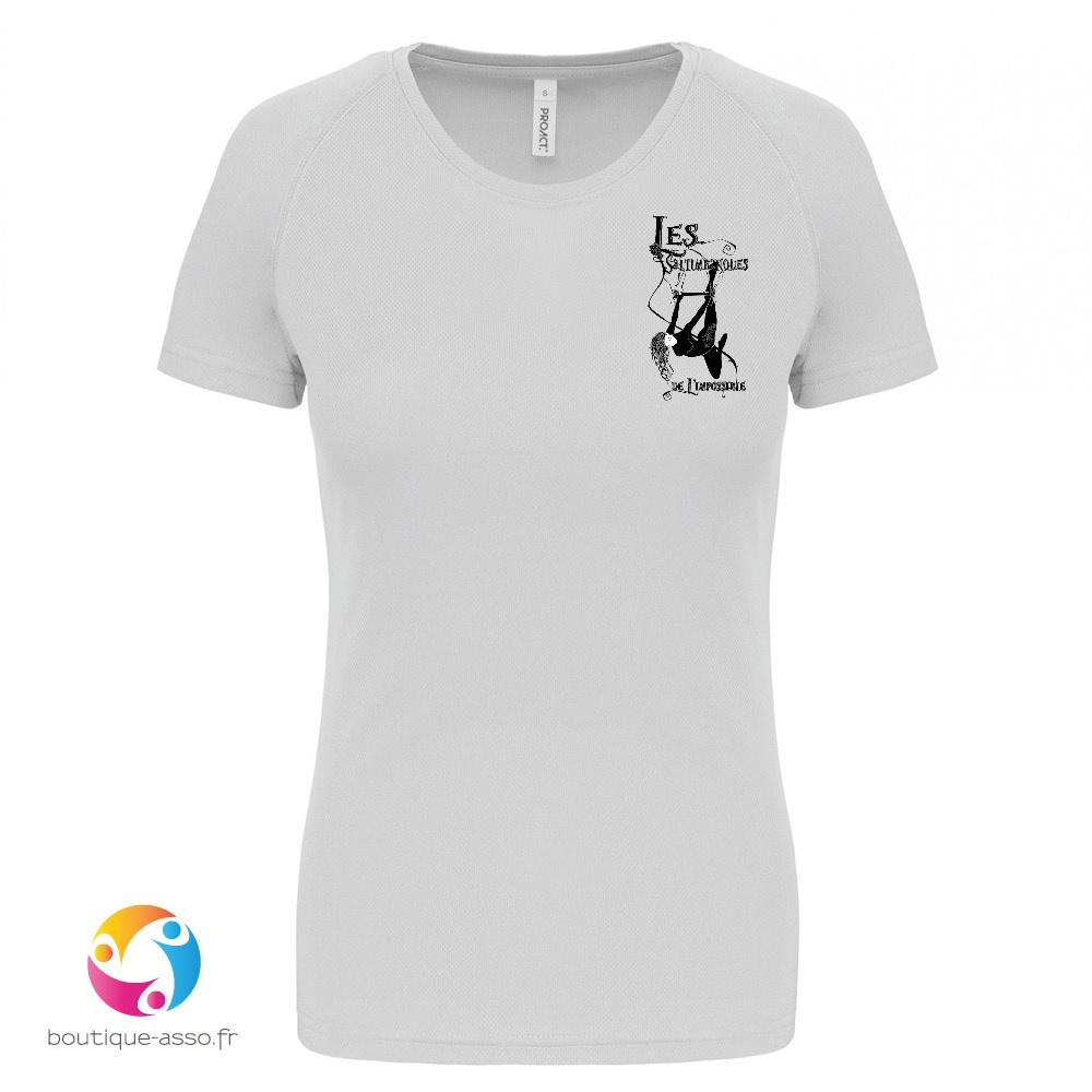 tee-shirt sport femme - les saltimbanques de l'impossible