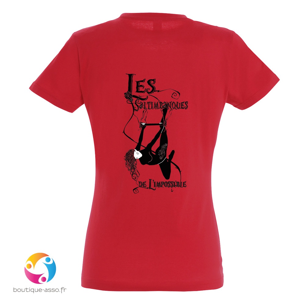tee-shirt femme coton - les saltimbanques de l'impossible