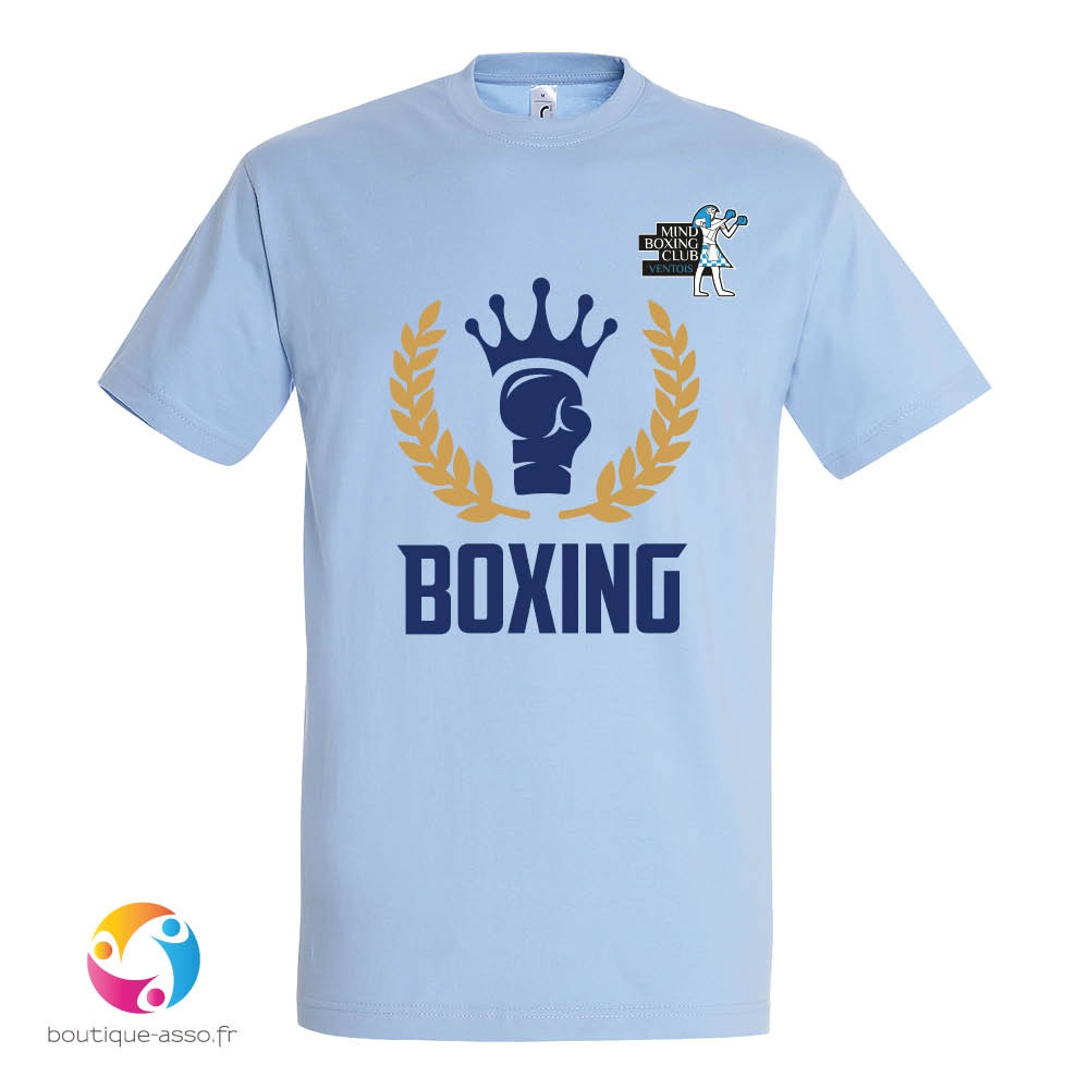 tee-shirt homme col rond personnalisé (b) - Mind Boxing Club Ventois