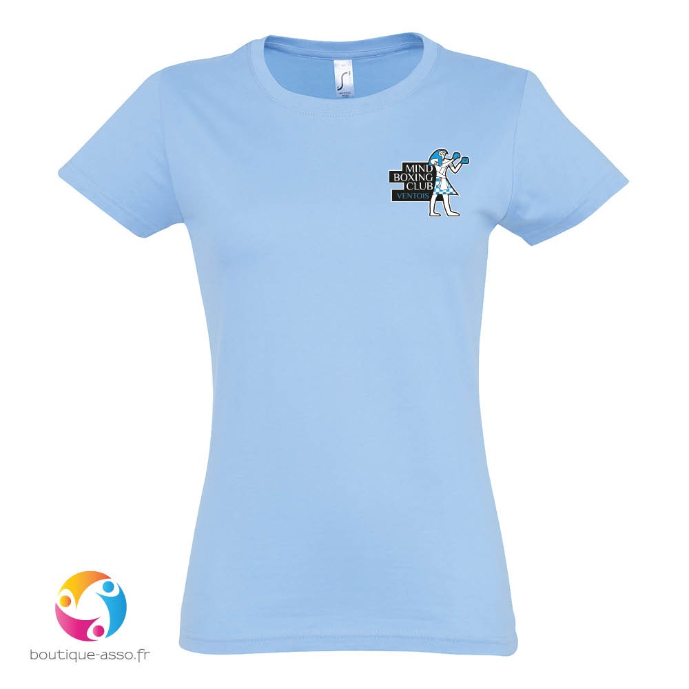 tee-shirt femme coton - Mind Boxing Club Ventois