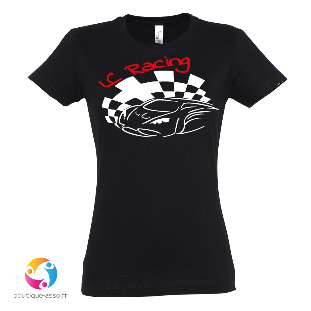 tee-shirt femme col rond personnalisé (c) - LC RACING 