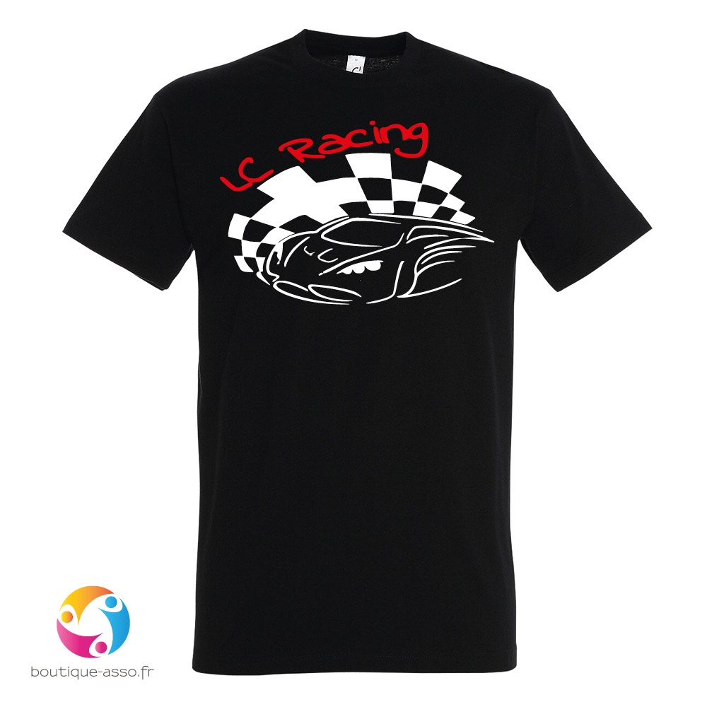 tee-shirt homme col rond personnalisé (c) - LC RACING 