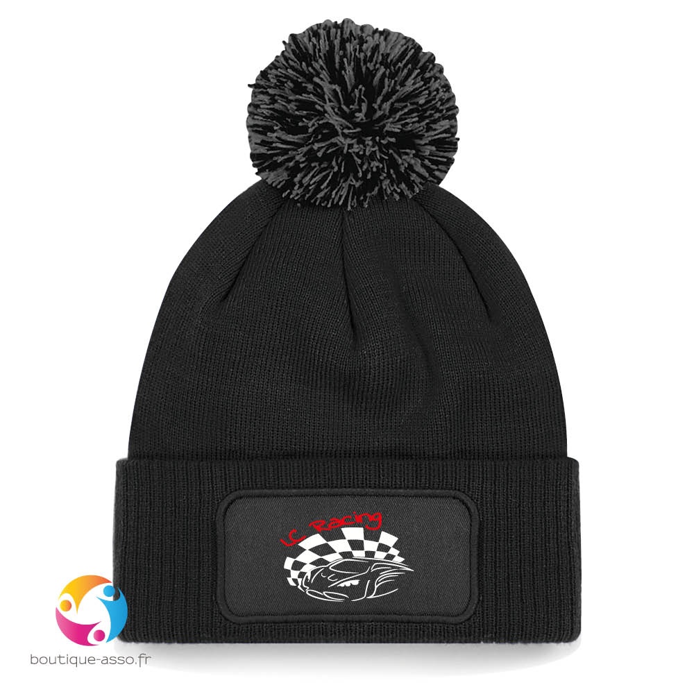 bonnet à pompon patch snowstar® - LC RACING 