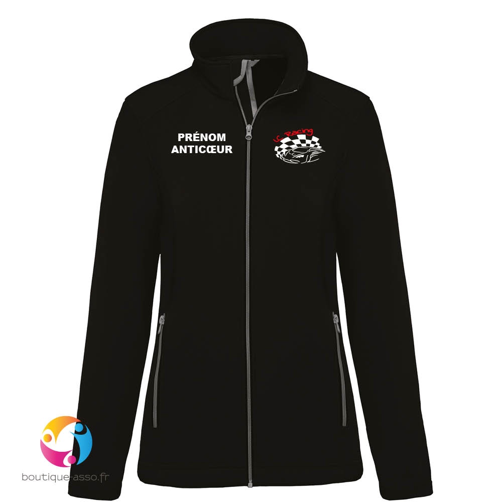 VESTE SOFTSHELL FEMME - LC RACING 