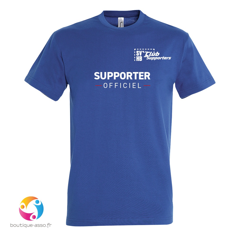 tee-shirt homme col rond personnalisé (a) - club des supporters SHVB