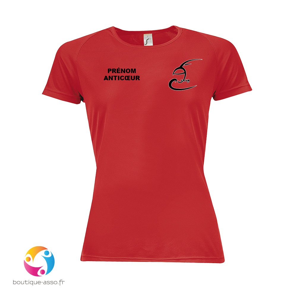 tee-shirt sport femme - Fécamp Aquatique Club