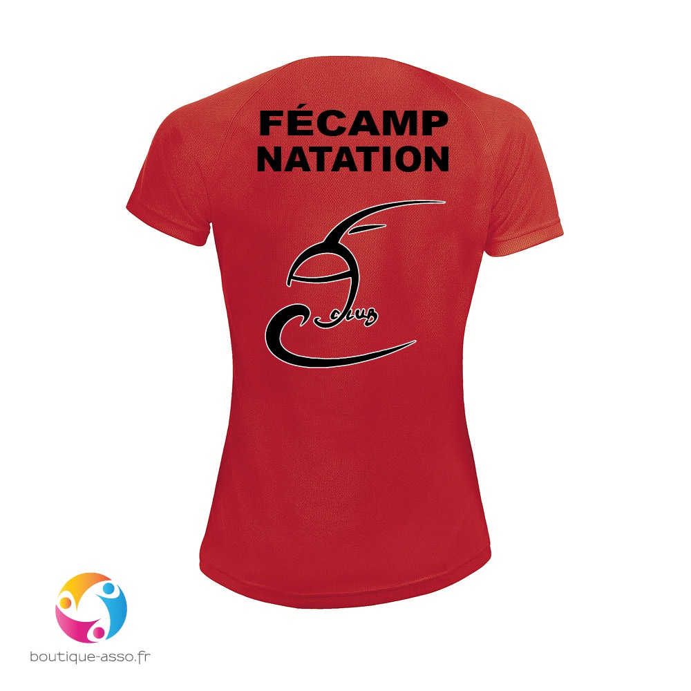 tee-shirt sport femme - Fécamp Aquatique Club