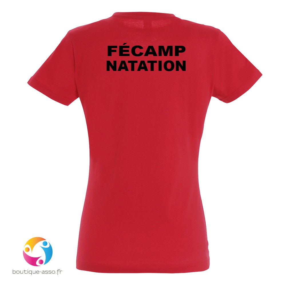 tee-shirt femme coton - Fécamp Aquatique Club