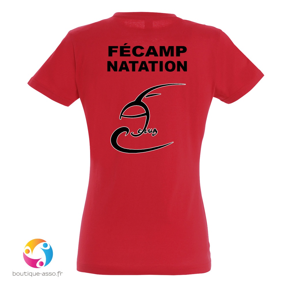 tee-shirt femme coton - Fécamp Aquatique Club