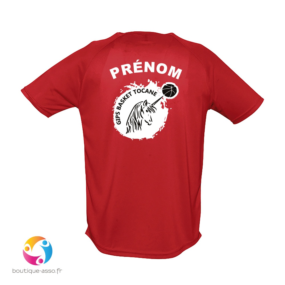 TEE-SHIRT SPORT HOMME - GIPS Tocane Basket club