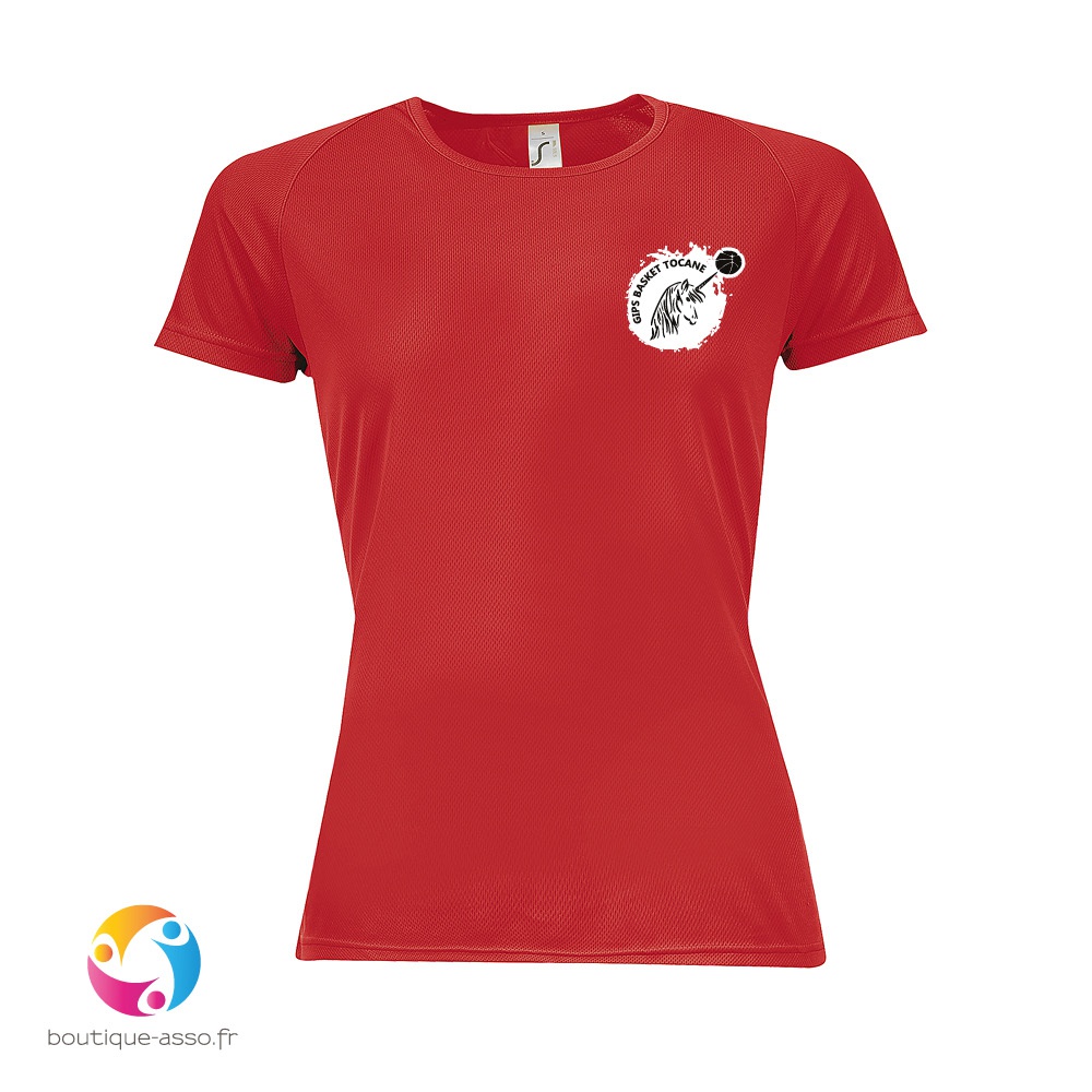 tee-shirt sport femme - GIPS Tocane Basket club