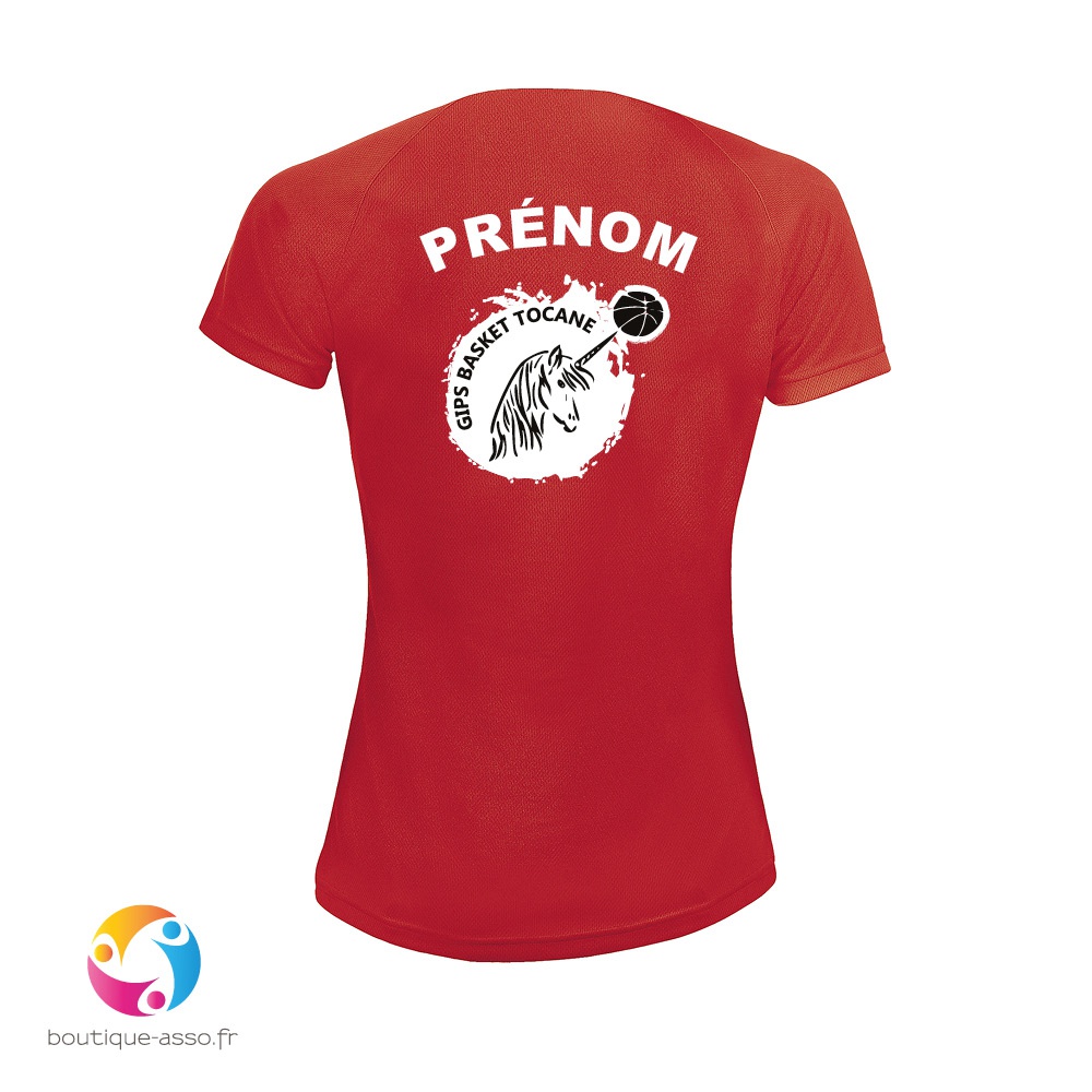 TEE-SHIRT SPORT FEMME - GIPS Tocane Basket club