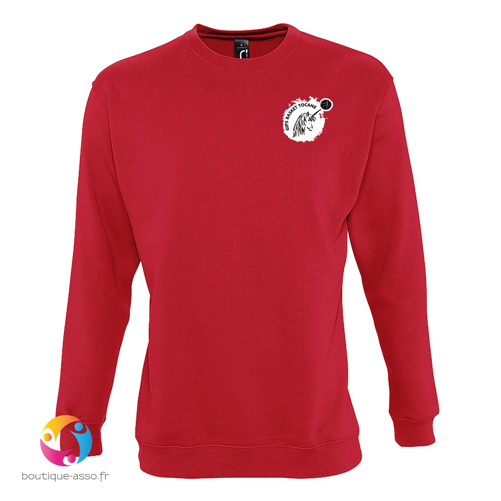 sweat-shirt unisexe col rond