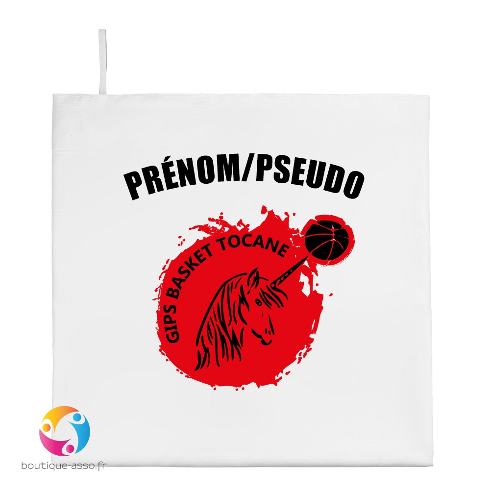 Serviette microfibre personnalisée 70 x 120 CM - GIPS Tocane Basket club