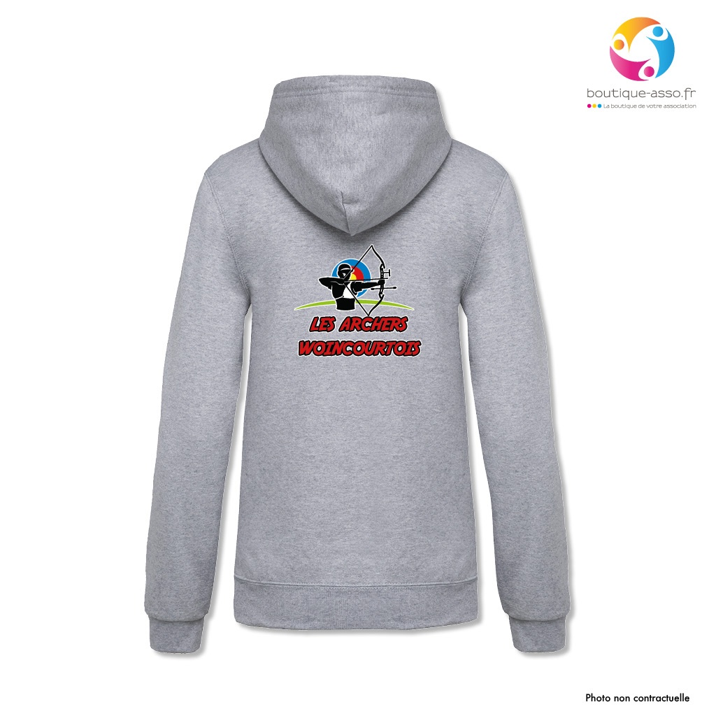 Sweat-shirt à capuche (femme) - Les Archers Woincourtois