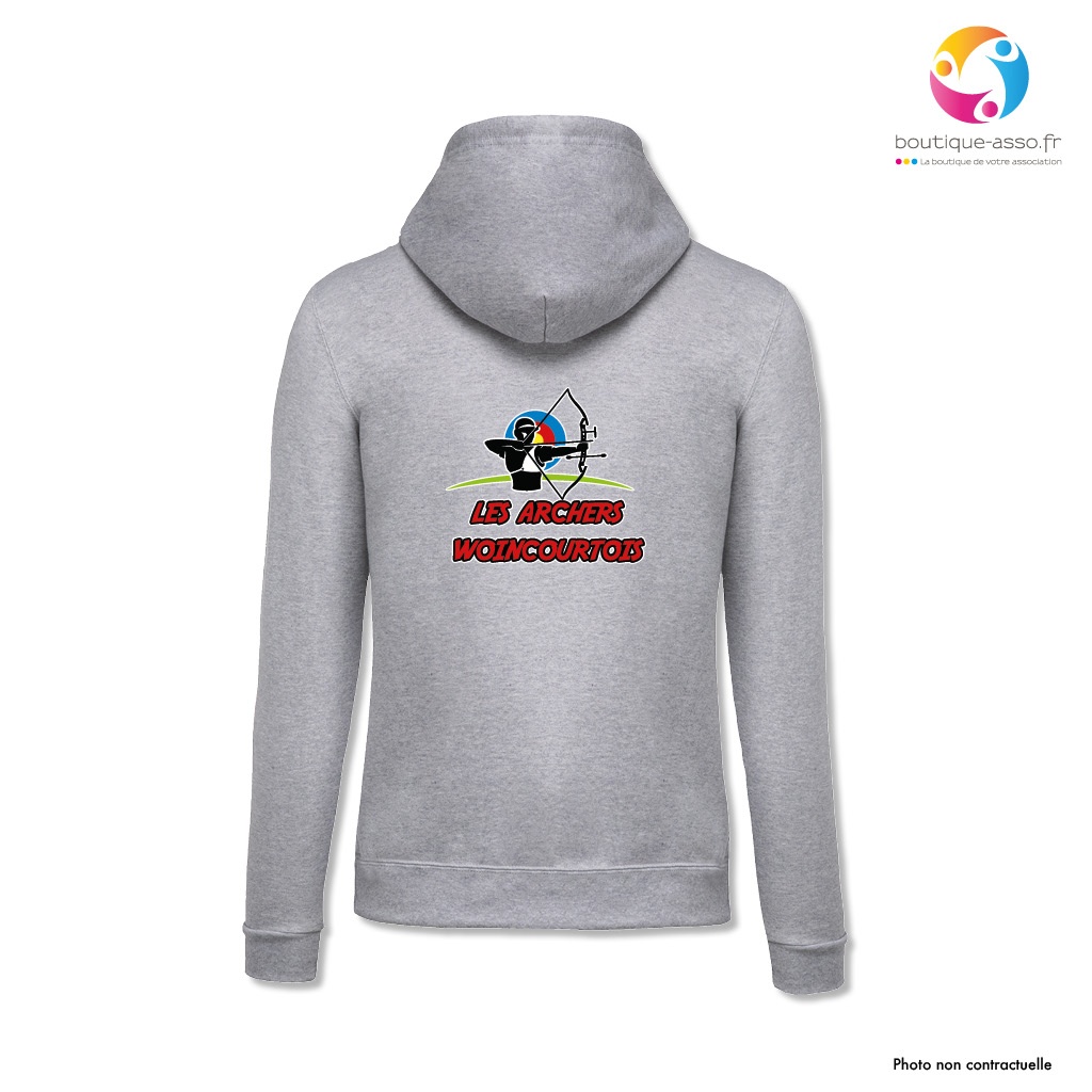 Sweat-shirt à capuche (homme) - Les Archers Woincourtois