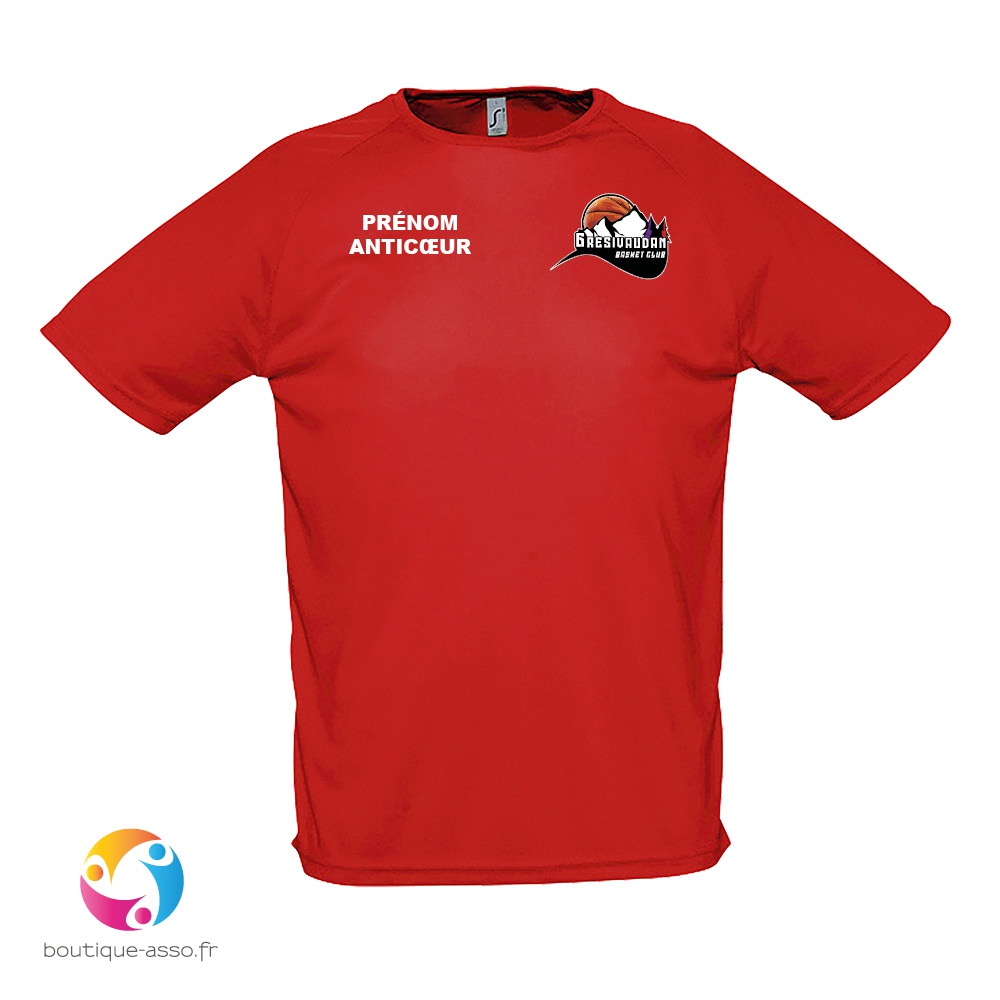 tee-shirt sport homme - Gresivaudan Basket Club