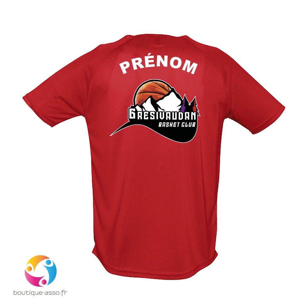 tee-shirt sport homme - Gresivaudan Basket Club