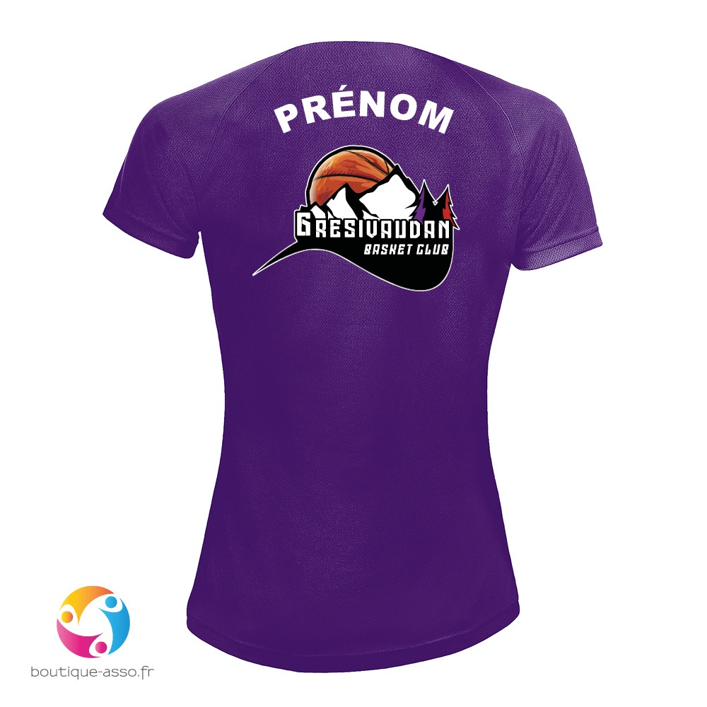 tee-shirt sport femme - Gresivaudan Basket Club