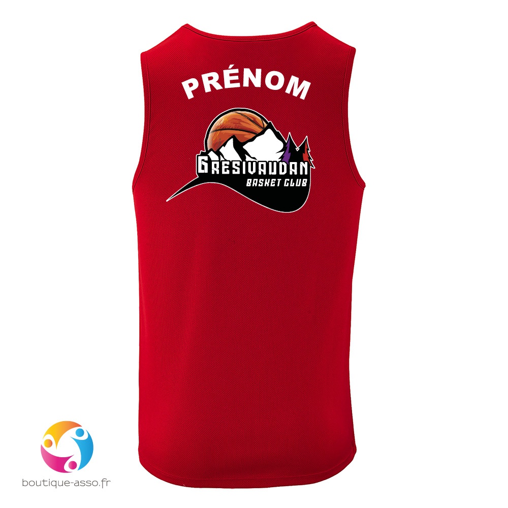 débardeur sport homme - Gresivaudan Basket Club