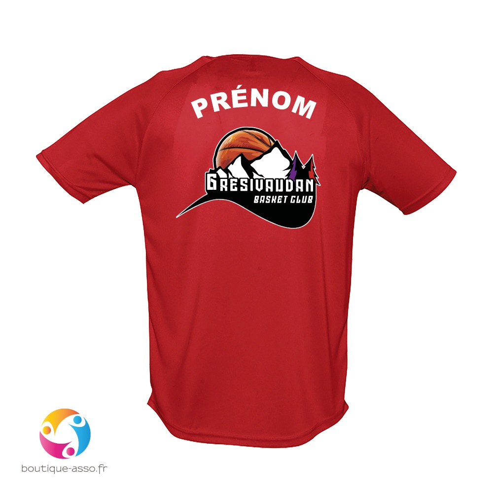 TEE-SHIRT SPORT ENFANT - Gresivaudan Basket Club