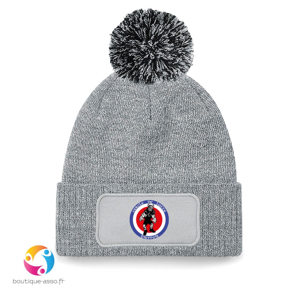 bonnet à pompon patch snowstar® - Cercle de lutte Dieppois