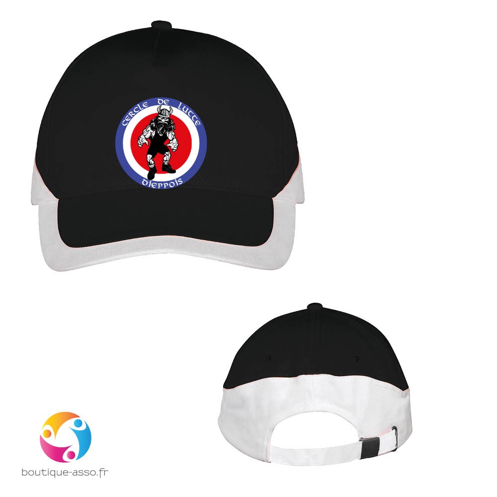 Casquette bicolore - Cercle de lutte Dieppois